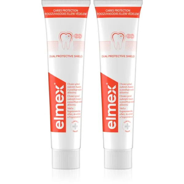 Elmex Elmex Caries Protection zobna pasta, ki ščiti pred kariesom s fluoridom 2x75 ml