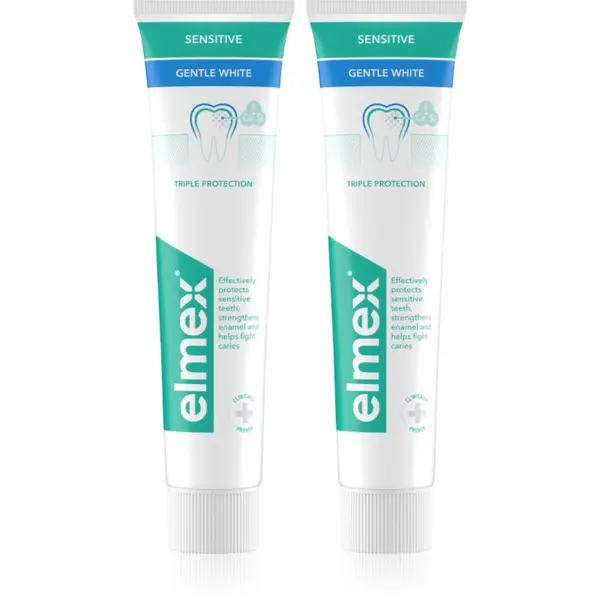 Elmex Elmex Sensitive Whitening zobna pasta za naravno bele zobe 2x75 ml