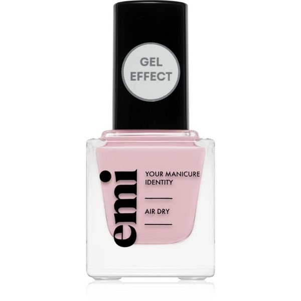 emi emi E.MiLac Gel Effect Ultra Strong lak za nohte z gel učinkom brez uporabe UV- ali LED-svetilke odtenek Misty Pink #002 9 ml