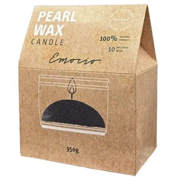 Emocio Emocio Pearl wax Black sveča 350 g