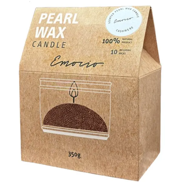 Emocio Emocio Pearl wax Cashmere Red dišeča sveča 350 g