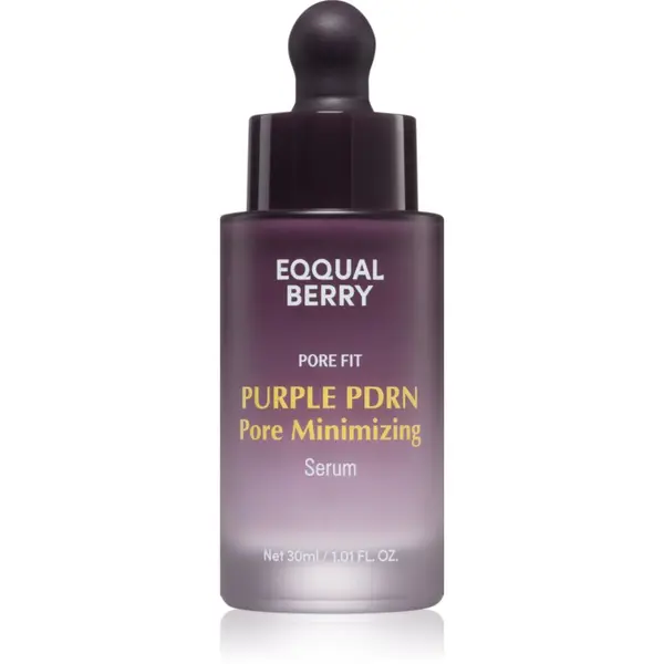 EQQUALBERRY EQQUALBERRY Purple PDRN Pore Minimizing Serum serum za zmanjšanje razširjenih por za osvetljevanje kože in hidratacijo 30 ml