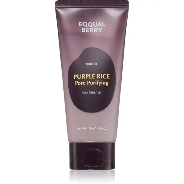 EQQUALBERRY EQQUALBERRY Purple Rice Pore Purifying Pack Cleanser globinsko čistilna pena z učinkom eksfoliacije 130 g