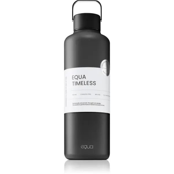 EQUA Equa Timeless steklenica za vodo iz nerjavnega jekla barva Dark 1000 ml