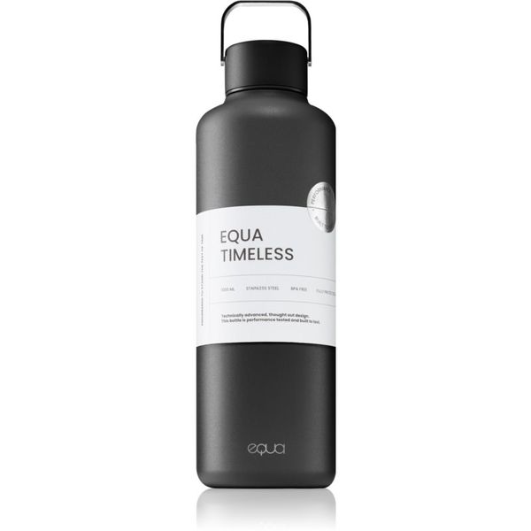 EQUA Equa Timeless steklenica za vodo iz nerjavnega jekla barva Dark 1000 ml