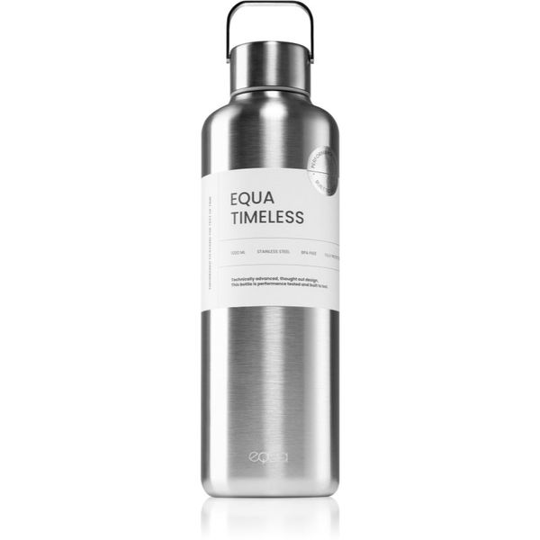 EQUA Equa Timeless steklenica za vodo iz nerjavnega jekla barva Steel 1000 ml