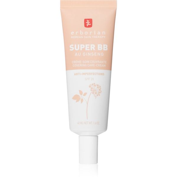 Erborian Erborian Super BB BB krema za brezhiben in enoten videz kože SPF 20 odtenek Clair 40 ml