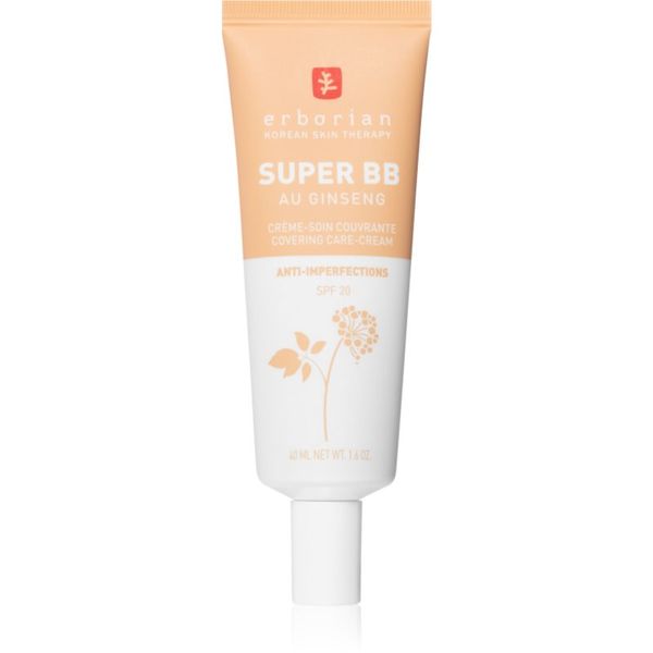 Erborian Erborian Super BB BB krema za brezhiben in enoten videz kože SPF 20 odtenek Dore 40 ml