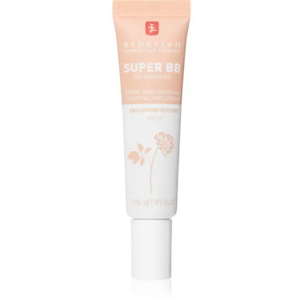 Erborian Erborian Super BB Covering Care-Cream BB krema za brezhiben in enoten videz kože majhno pakiranje odtenek Clair 15 ml