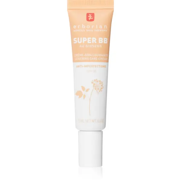 Erborian Erborian Super BB Covering Care-Cream BB krema za brezhiben in enoten videz kože majhno pakiranje odtenek Dore 15 ml