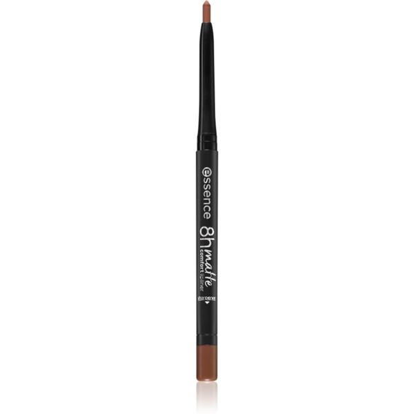 Essence Essence 8h Matte Comfort mat svinčnik za ustnice s šilčkom odtenek 01 Cinnamon Spice 0,3 g