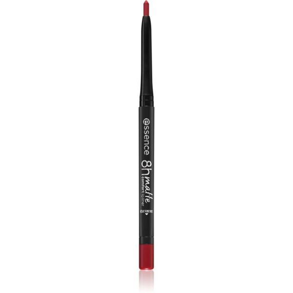 Essence Essence 8h Matte Comfort mat svinčnik za ustnice s šilčkom odtenek 07 Classic Red 0,3 g