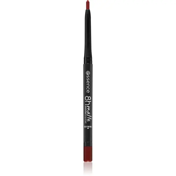 essence essence 8h Matte Comfort mat svinčnik za ustnice s šilčkom odtenek 08 Dark Berry 0,3 g