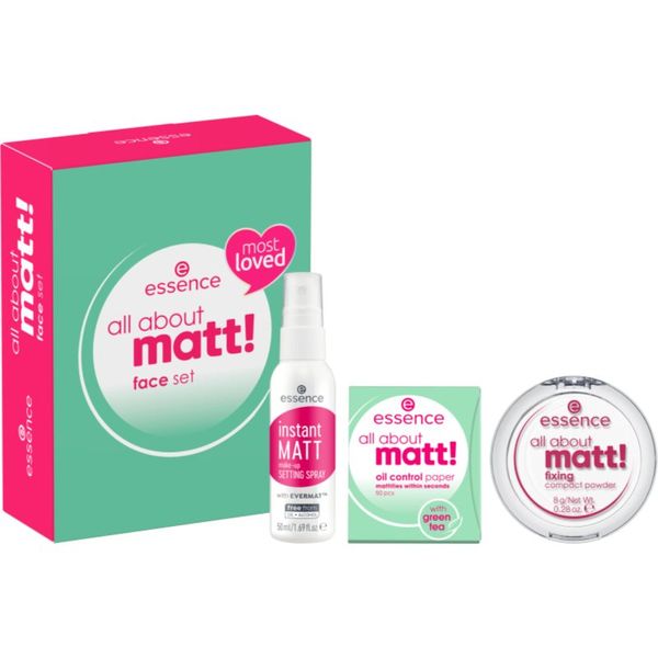 Essence Essence All About Matt! darilni set (za mat videz)
