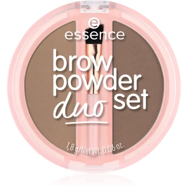 essence essence Brow Powder Duo set za obrvi odtenek 01 Light 1.8 g