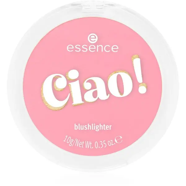 essence essence Ciao! rdečilo z osvetljevalcem odtenek 01 Buongiorno Bellissima 5.7 g