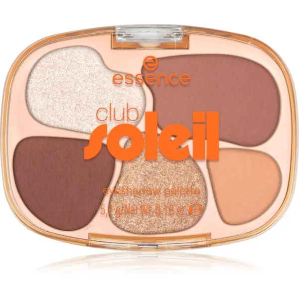essence essence club SOLEIL paleta senčil za oči odtenek 01 Soleil? Say no more! 5.2 g