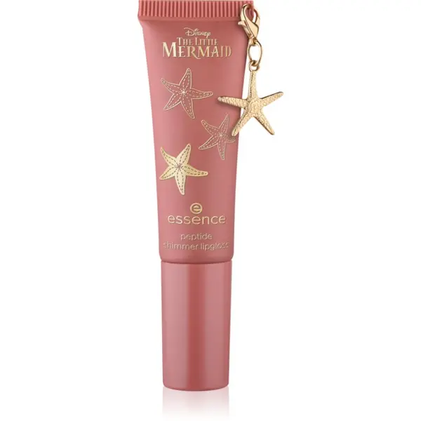 essence essence Disney The Little Mermaid bleščeči sijaj za ustnice s peptidi odtenek 02 Seaside Romance 10 ml