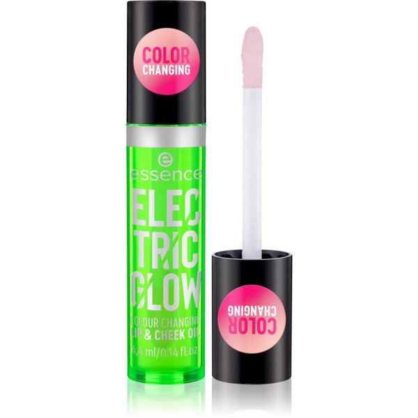 Essence Essence Electric Glow olje za ustnice in lica 4,4 ml