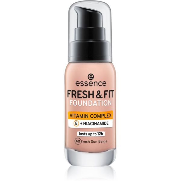 Essence Essence Fresh & Fit tekoči puder odtenek 40 Fresh Sun Beige 30 ml