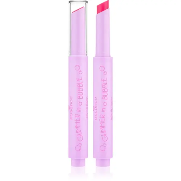 essence essence GLIMMER IN A BUBBLE balzam za ustnice za toniranje z gelasto teksturo odtenek 01 Chasing Bubbles 1.6 g