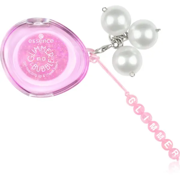 essence essence GLIMMER IN A BUBBLE toniran balzam za ustnice in lica , ki se odziva na pH odtenek 01 Soft Glimmerin' 2.4 g