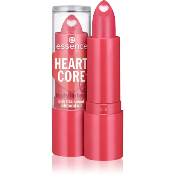 essence essence HEART CORE balzam za ustnice odtenek 02 Strawberry 3 g