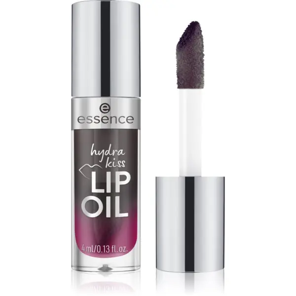 essence essence Hydra Kiss vlažilno olje za ustnice odtenek 05 Midnight Mystery 4 ml