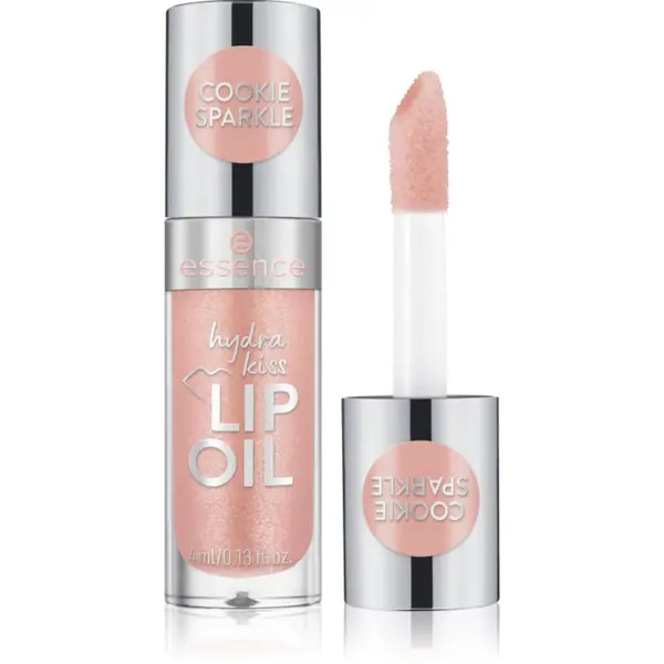 essence essence Hydra Kiss vlažilno olje za ustnice odtenek 09 Cookie Sparkle 4 ml