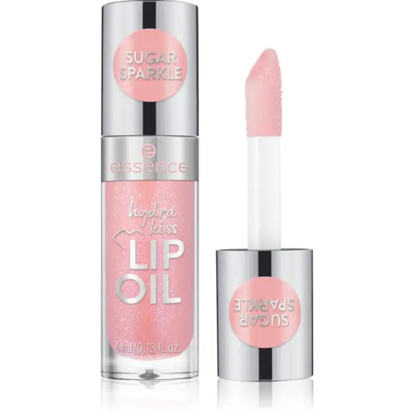 essence essence Hydra Kiss vlažilno olje za ustnice odtenek 10 Sugar Sparkle 4 ml