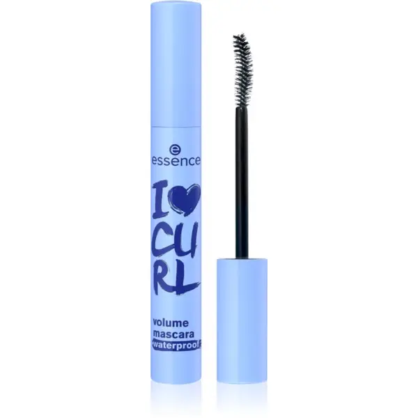 essence essence I LOVE CURL vodoodporna maskara za volumen črna 10 ml
