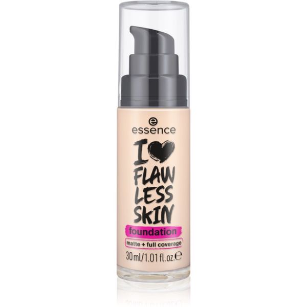 Essence Essence I LOVE FLAWLESS SKIN prekrivni tekoči puder z mat učinkom odtenek 10 30 ml