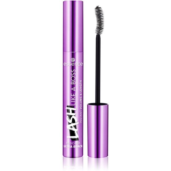 Essence Essence Lash Like a Boss maskara za volumen, dolžino in ločevanje trepalnic odtenek Ultra Black 9,5 ml