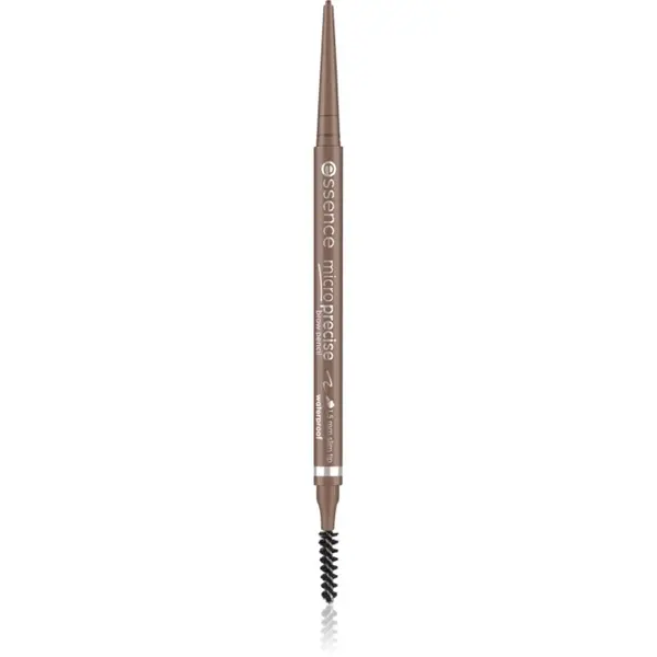 essence essence Micro Precise vodoodporen svinčnik za obrvi s krtačko odtenek 02 Taupe 0.05 g