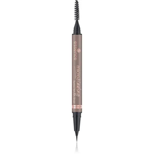 essence essence Microblading svinčnik za obrvi s čopičem odtenek Light Brown 0.6 ml