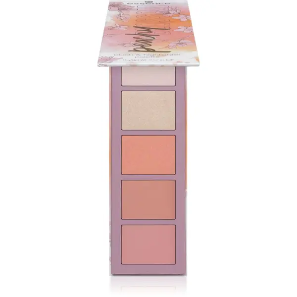 essence essence Peachy Blossom paleta osvetljevalcev in rdečil 15 g
