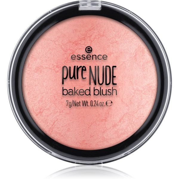 Essence Essence pure NUDE baked pudrasto rdečilo odtenek 01 Shimmery Rose 7 g