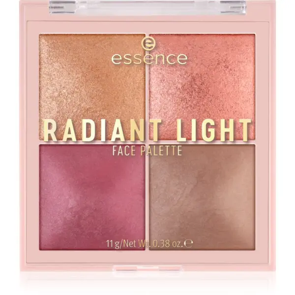 essence essence Radiant Light paleta osvetljevalcev in rdečil odtenek Signature Light 11 g