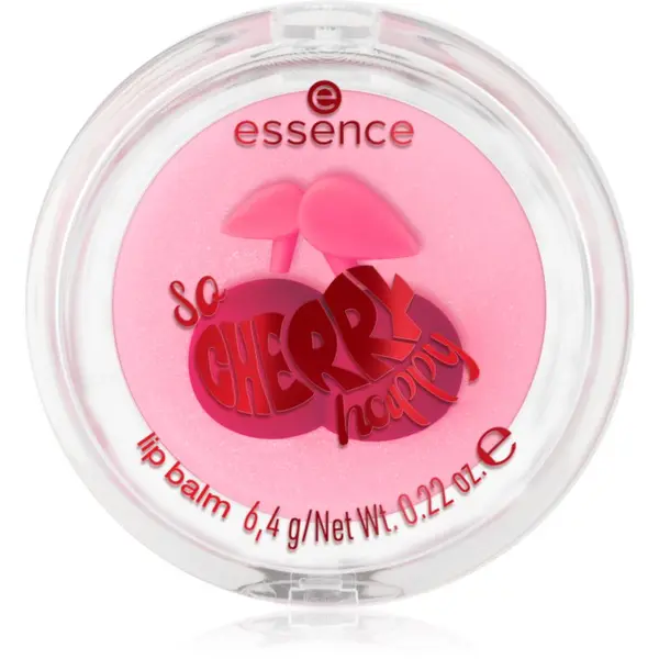 essence essence SO CHERRY happy balzam za ustnice odtenek 01 Cheeky Cherry 6.4 g