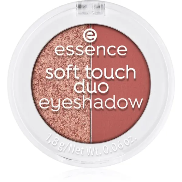 essence essence Soft Touch Duo duo senčila za oči odtenek 01 Bronze Beauty 1 g
