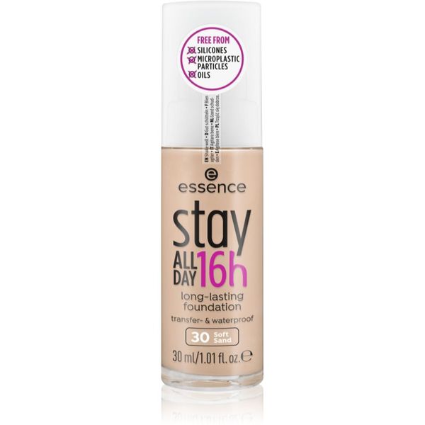 Essence Essence Stay ALL DAY 16h vodoodporni tekoči puder odtenek 30 Soft Sand 30 ml