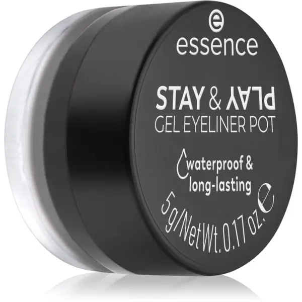 essence essence STAY & PLAY tekoče črtalo za oči odtenek 01 Black 5 g
