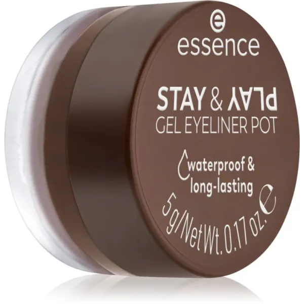 essence essence STAY & PLAY tekoče črtalo za oči odtenek 02 Brown 5 g