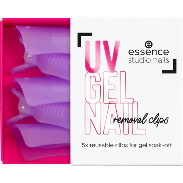 essence essence studio nails UV GEL NAIL kljukice za odstranjevanje gel manikure 5 kos
