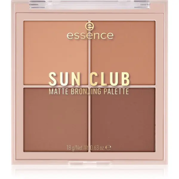 essence essence Sun Club bronz paleta z mat učinkom Better Than Vacation Tan 18 g