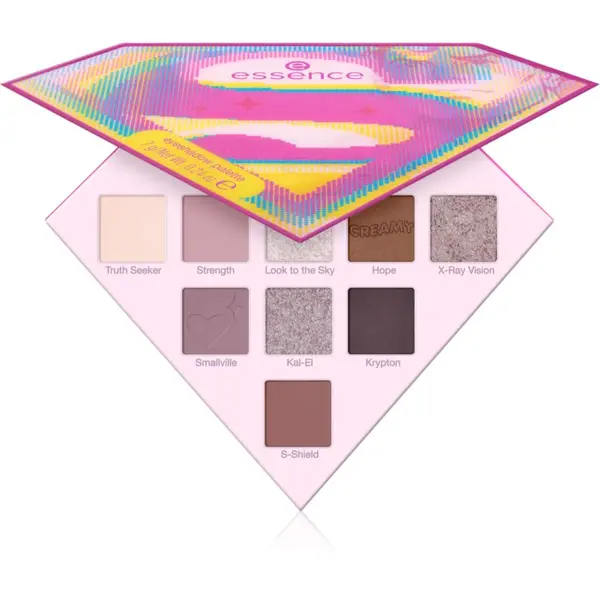 essence essence Superman paleta senčil za oči odtenek 01 Find your power 7 g