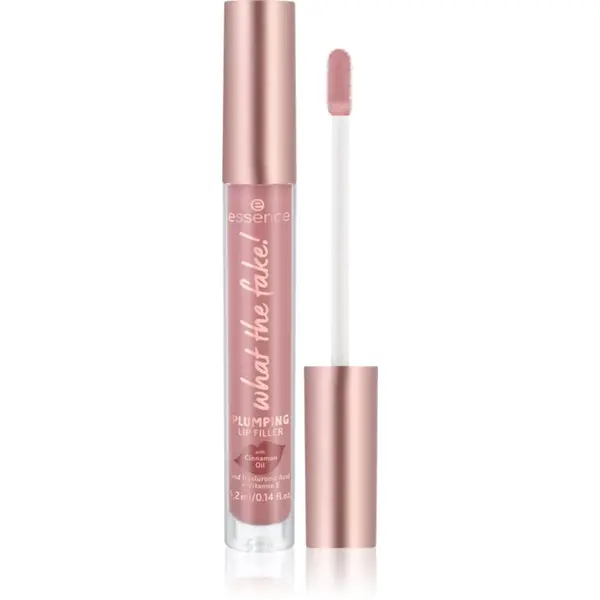 essence essence WHAT THE FAKE! sijaj za ustnice za večji volumen odtenek oh my nude! 4,2 ml