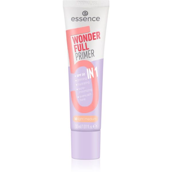 essence essence WONDER FULL tonirana podlaga za pod make-up 5 v 1 odtenek 10 Light Medium 30 ml