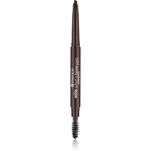 Essence Essence WOW What a Brow svinčnik za obrvi s krtačko odtenek 04 Black-Brown 0,2 g