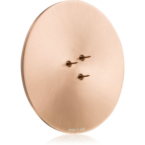 ester & erik ester & erik accessories candle plates svečnik za dišečo svečo matt rose gold 9 cm